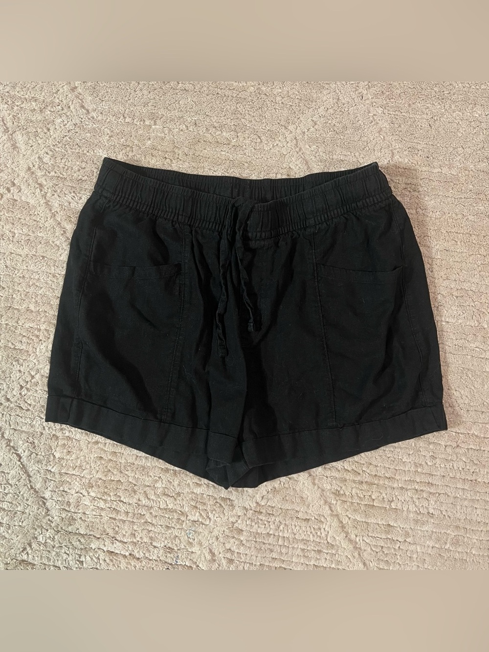 Women’s Old Navy Linen Black Shorts